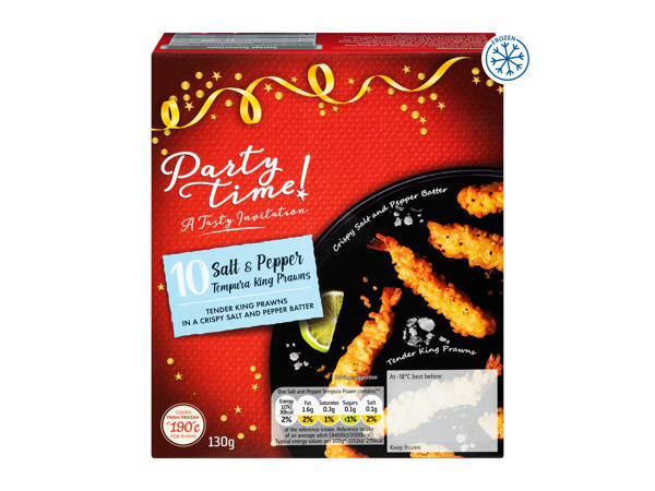 Partytime Prawn Lollipop & Salt Pepper Tempura Prawn assorted