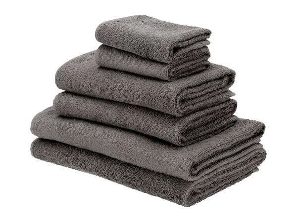 Livarno Home Grey Towel Set - Set of 6
