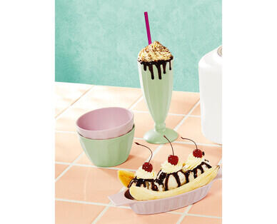 Retro Style Dessert Servingware