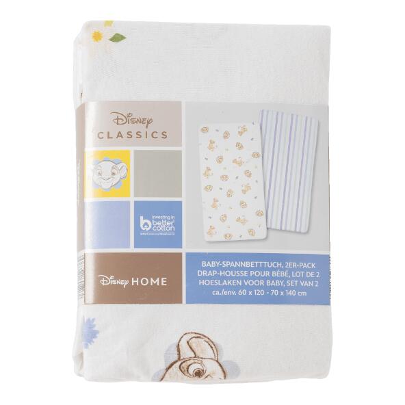 DISNEY(R) 				Hoeslaken voor babybed, 2 st.