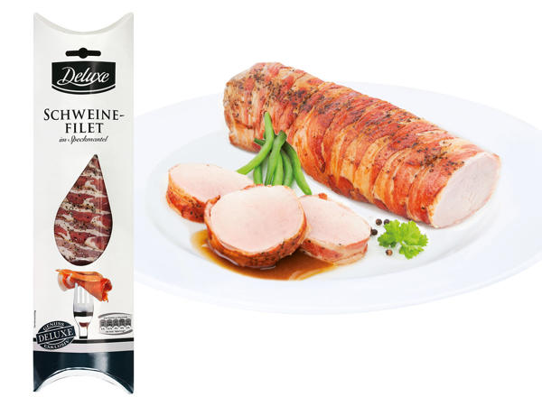 DELUXE Frisches Schweinefilet im Speckmantel