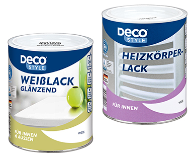 DECO STYLE(R) Weiß-, Bunt- bzw. Heizkörperlack