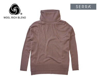Women's Merino Blend Roll Neck Jumper