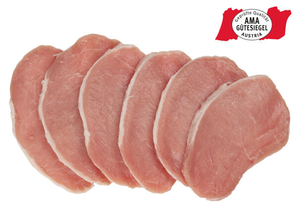 Frische Karree-Steaks extra dünn