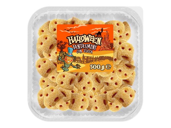 Ghost-shaped Dumplings with Pumpkin