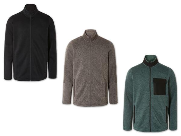 Herren Strick-Fleecejacke