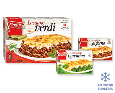 Lasagne verdi/Cannelloni fiorentina/Cannelloni al forno FINDUS(R)