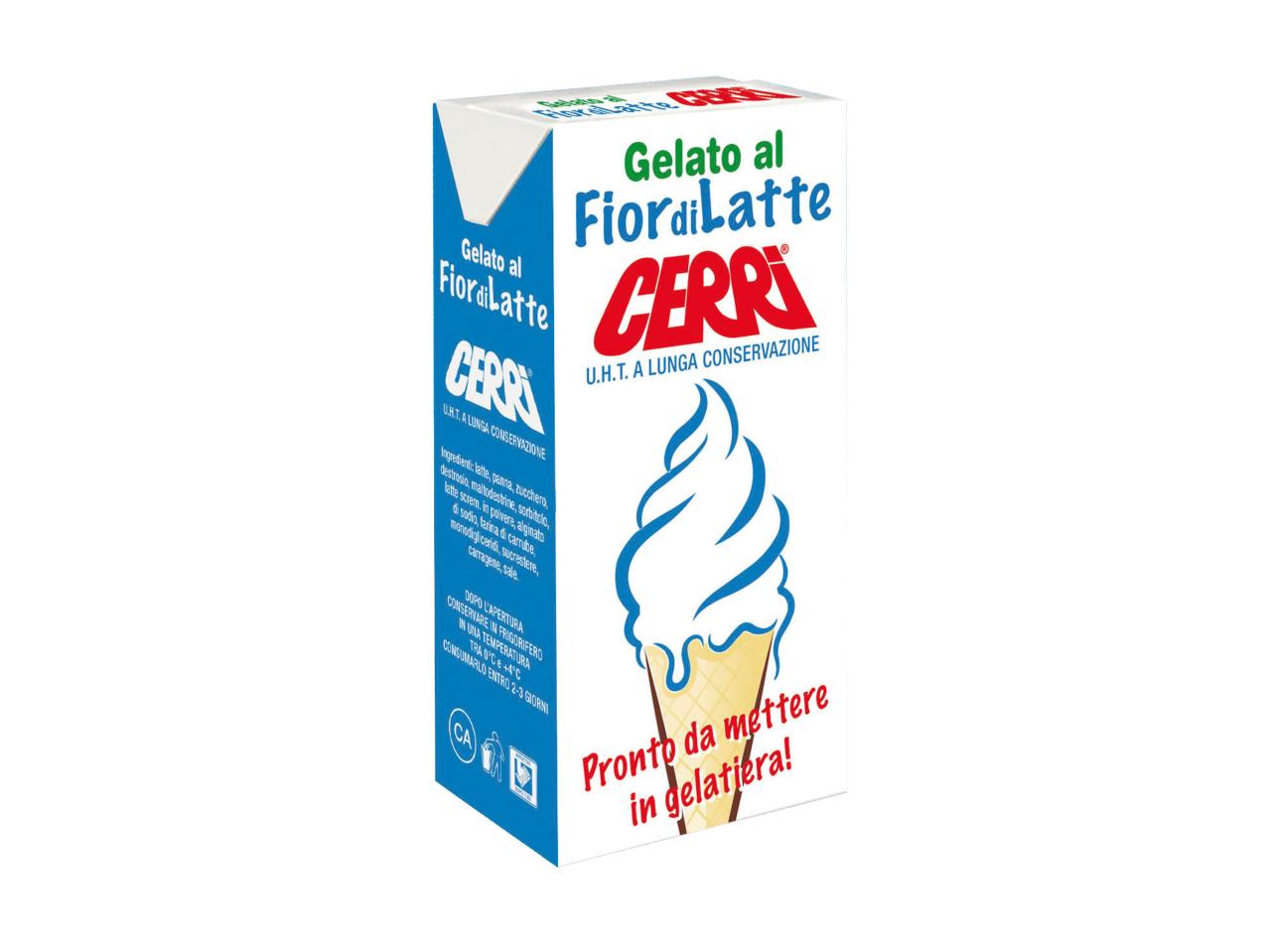 Chocolate or Fior di Latte Ice Cream Mix