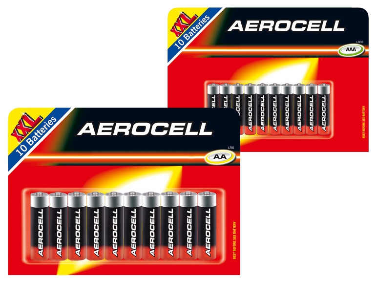 AEROCELL Batterien 8 + 2 gratis