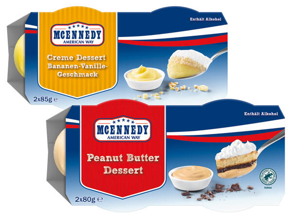 Creme Dessert Banane-Vanille/ Peanut Butter Dessert