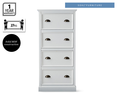 FRENCH RUSTIC CHEST OF 4 DRAWERS
