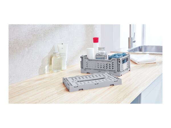 W5 4L Grey Collapsible Crate Set - 2 Pack