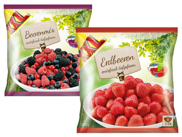 Tiefkühlfrüchte 750 g + 250 g gratis