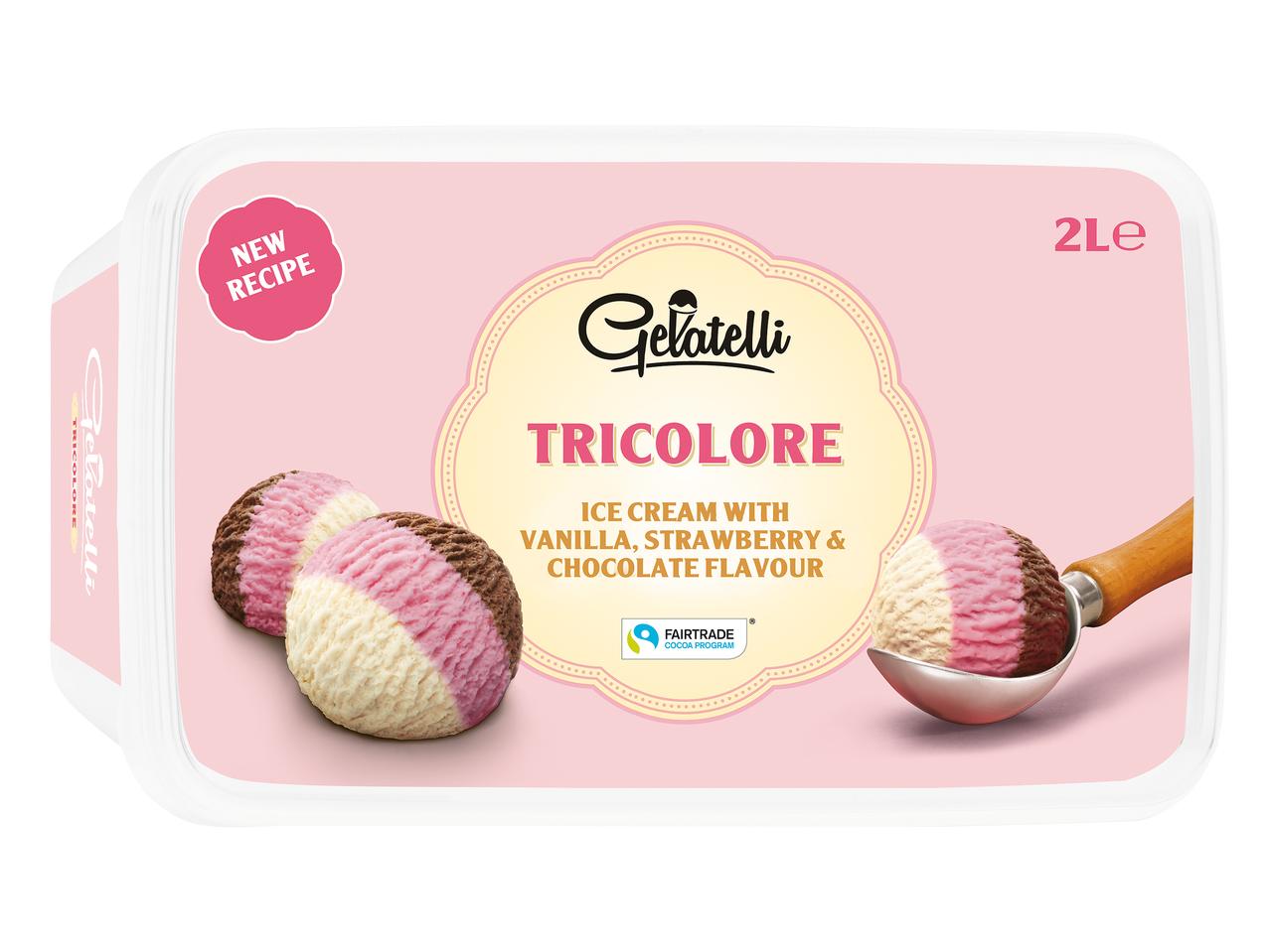 Glace tricolore