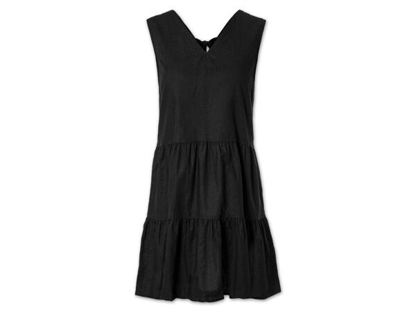 Damen Leinenkleid