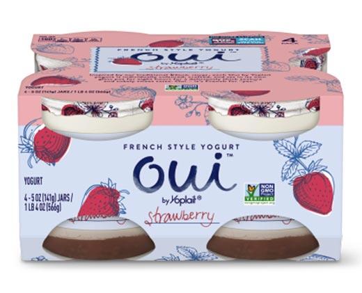 Oui 
 Vanilla or Strawberry French Style Yogurt 4-Pack