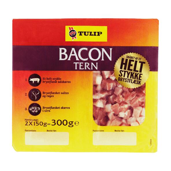 Bacon i tern eller skiver