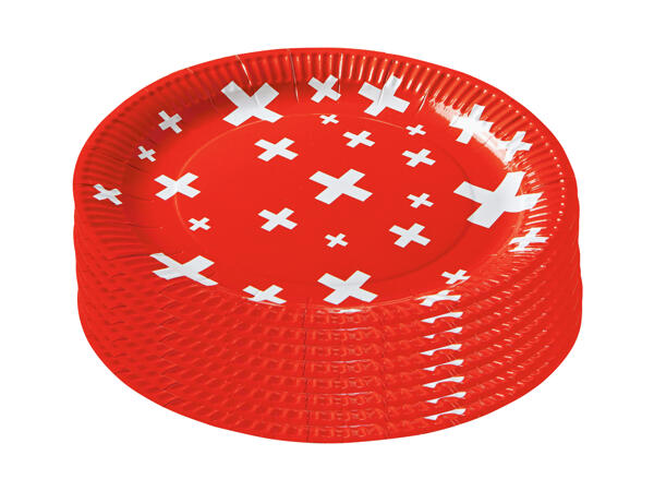 Assiettes en carton, lot de 8