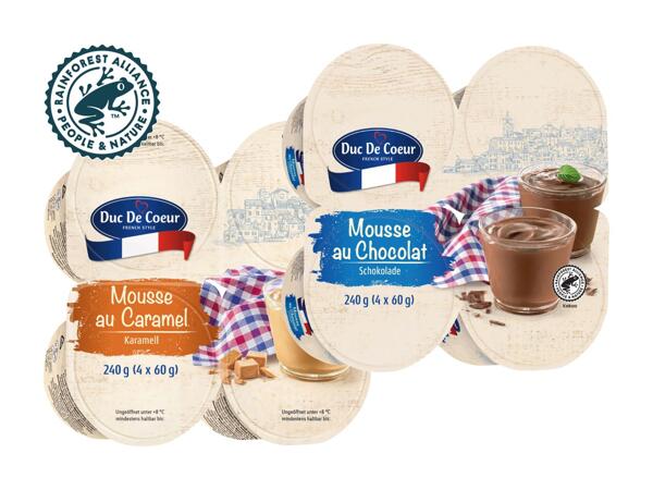 Mousse au Chocolat oder Caramel