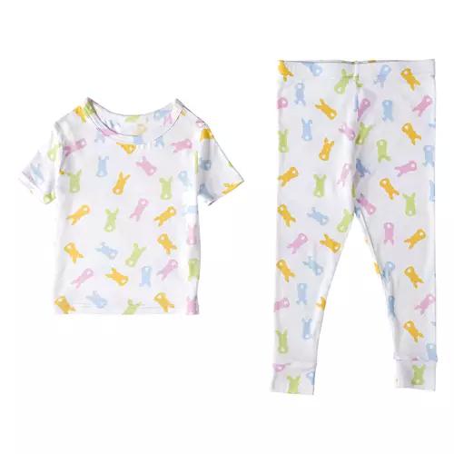 Toddler Easter Pajama Set - White with Bunnies, 2T