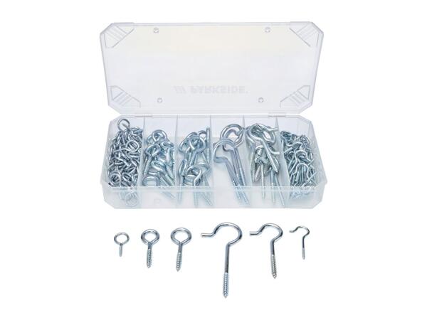 Parkside Assorted Hooks & Eyes - 151 Pieces