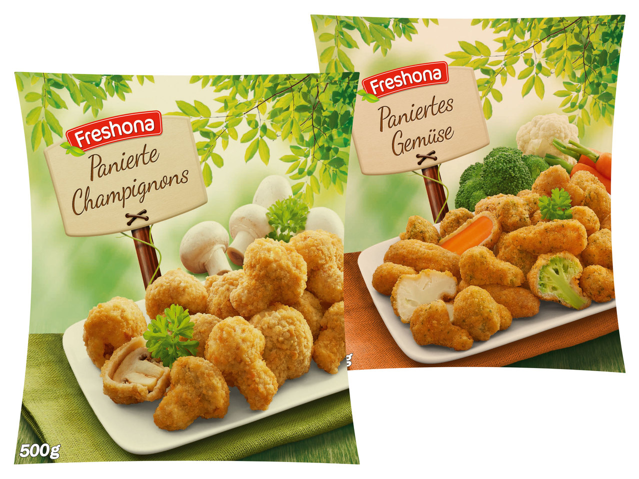 FRESHONA Panierte Champignons/Paniertes Gemüse