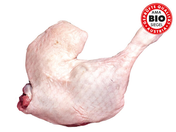Frische Bio-Entenkeule