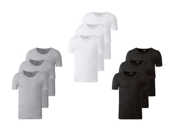 Maillots de corps à côtes verticales, lot de 3