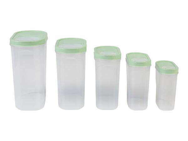 Silvercrest Green Food Storage Containers - 5 Pack