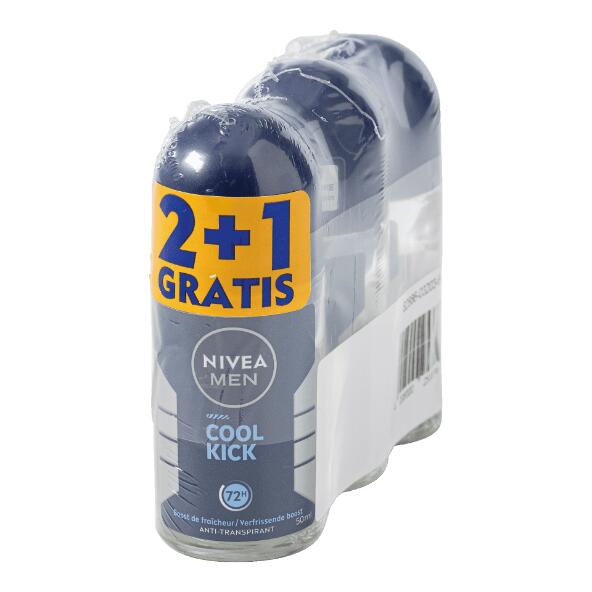 NIVEA(R) 				Deoroller, 3 St.