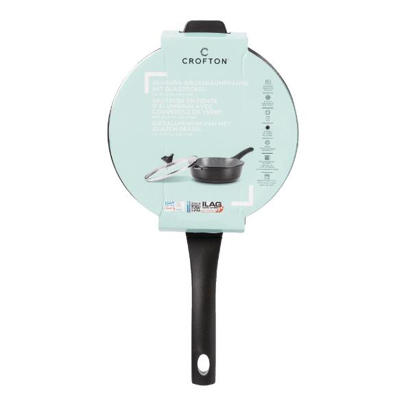 CROFTON(R) 				Gussaluminiumpfanne mit Deckel, 24 cm