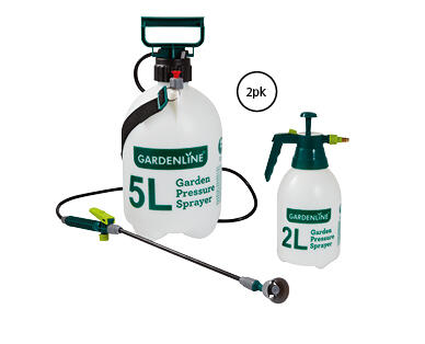 2L and 5L Pressure Spray Pack or Double Nozzle Pump Sprayer
