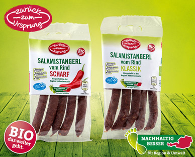 ZURÜCK ZUM URSPRUNG Österr. Bio-Salamistangerl vom Rind