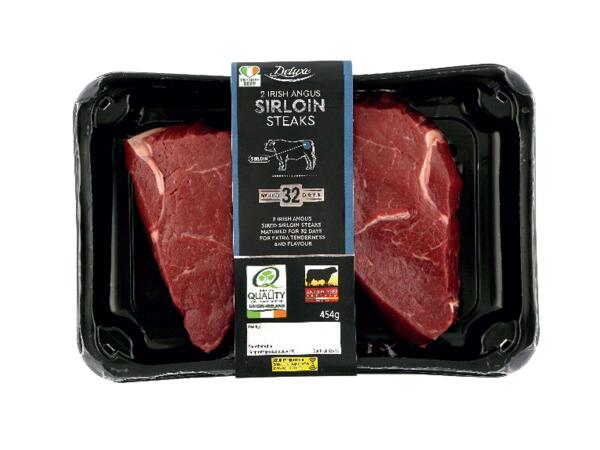 2 Irish Angus Sirloin Steaks