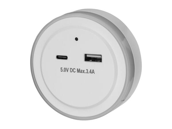Livarno Home LED Night Light With USB Outputs