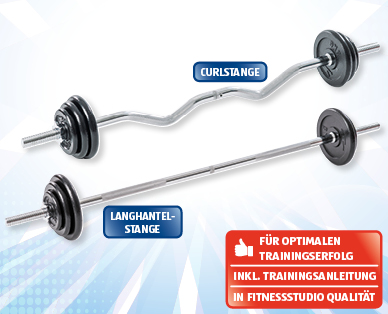 CRANE(R) Langhantelstangen-/Curlstangen-Set