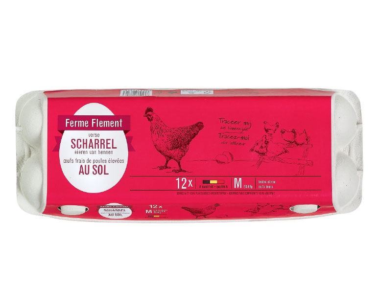 Eier aus Bodenhaltung