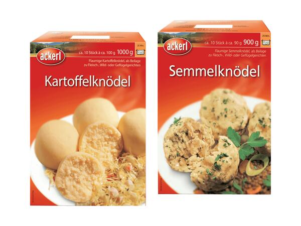 Kartoffel- oder Semmelknödel