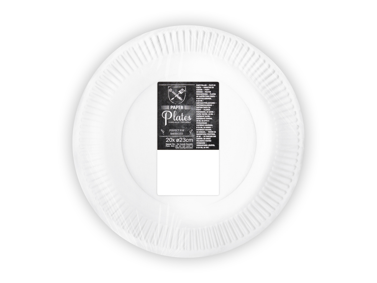 Assiettes en carton plates