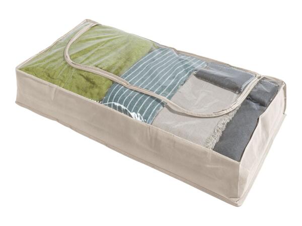 Livarno Home Bedroom Storage Solutions Under-Bed Storage Bags - 2 pack Beige