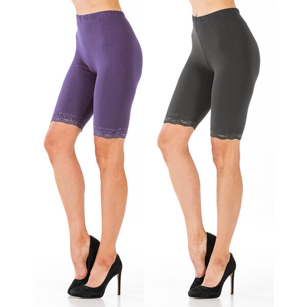 Radlerhose mit Spitze 2er-Set