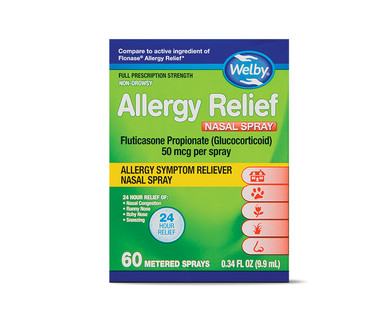 Welby Fluticasone Nasal Spray - Aldi - US - Specials archive