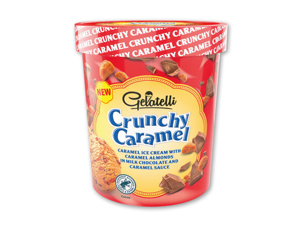 Is med karamelcrunch