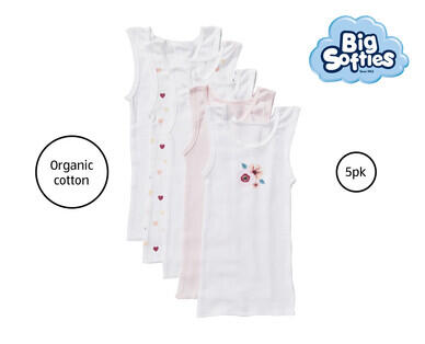 Big Softies Infant Singlets 5pk or Singletsuits 3pk