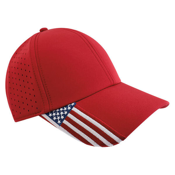 Crane Red Flag USA Hat