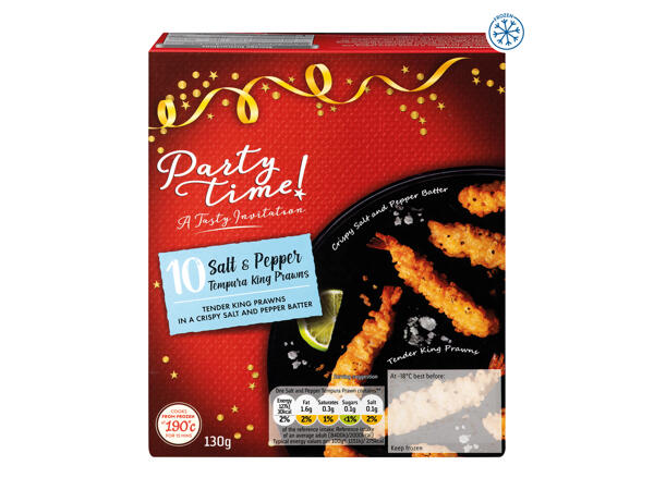 Partytime Prawn Lollipop & Salt Pepper Tempura Prawn assorted