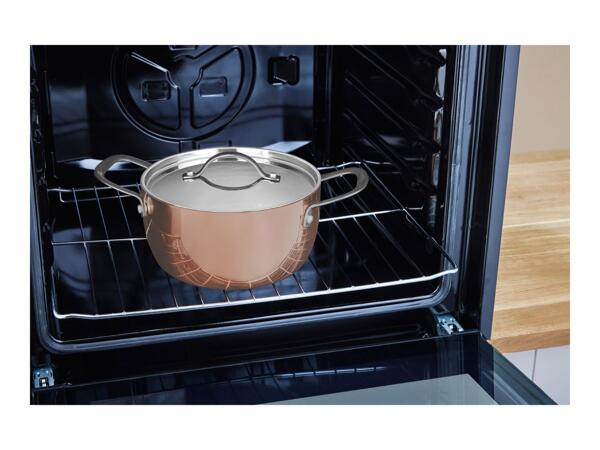 Silvercrest 20cm Copper Stockpot & Lid