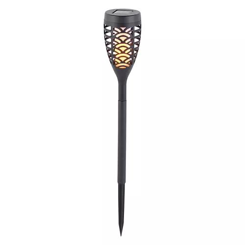 5 Pack Solar Flame Stake, Black