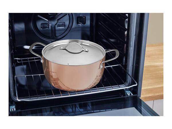 Silvercrest 24cm Copper Stockpot & Lid