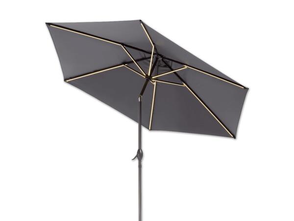 Sonnenschirm mit Solar-LED-Beleuchtung